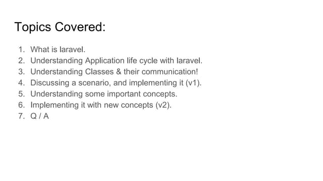 Developing clean services using laravel
