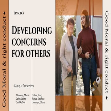 Good Moral and Right Conduct: Developing concerns for others.pptx