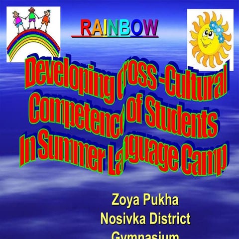 Developing cross  cultural competence tea 2015