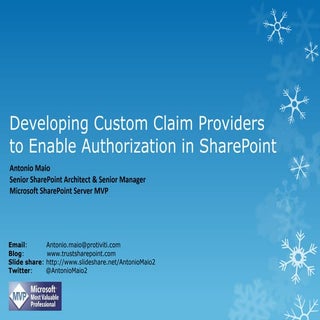 Developing custom claim providers t...