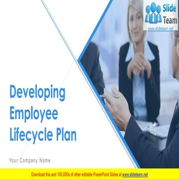 Developing Employee Lifecycle Plan PowerPoint Presentation Slides