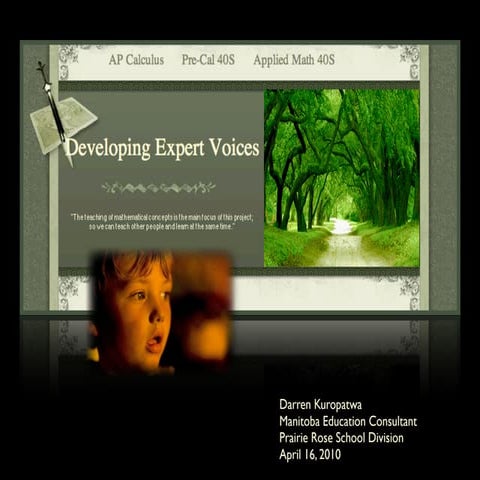Developing Expert Voices v3