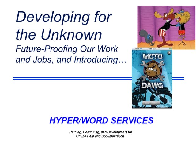 Developing for the unknown   lavacon