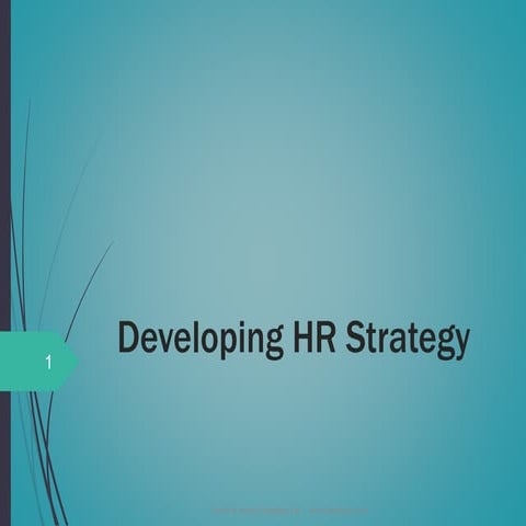 Developing HR Strategy
