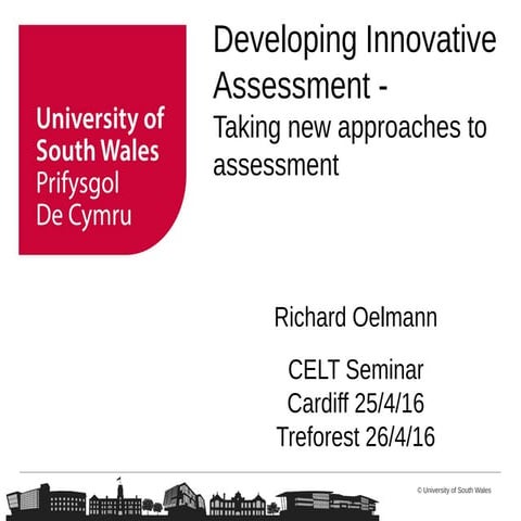 Developing innovative assessment
