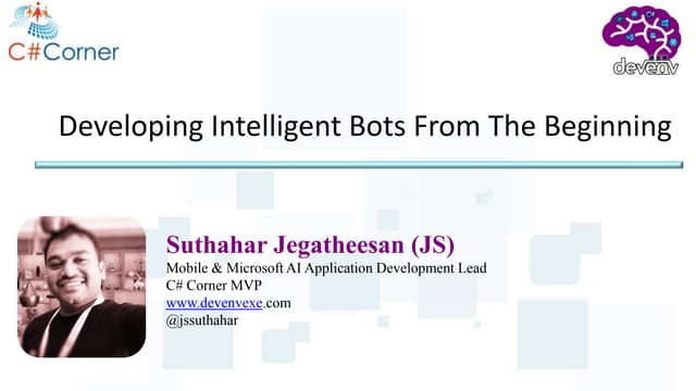 Developing intelligent bots from the beginning