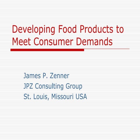 Developing new food products   marketing angle-ppt