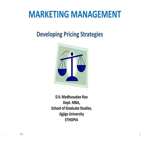 Developing price strategies