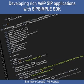 Developing rich SIP applications wi...