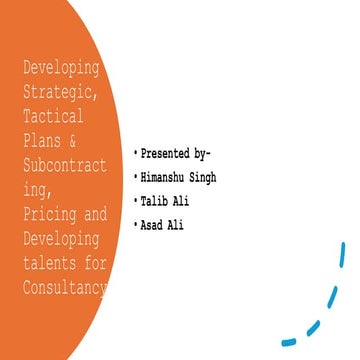 Developing Strategic and Tactical Plans and Subcontracting,.pptx