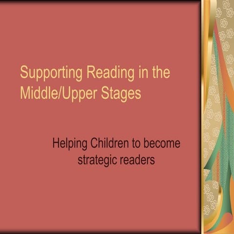 Developing Strategic Readers