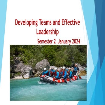 Developing Team And Effective Leadership Pptx