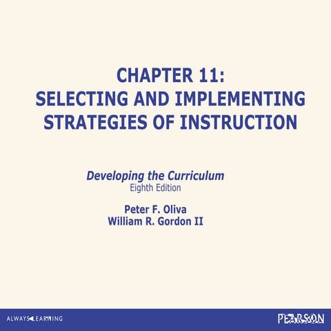 Developing the curriculum chapter 11