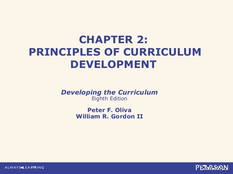 Developing The Curriculum Chapter 2