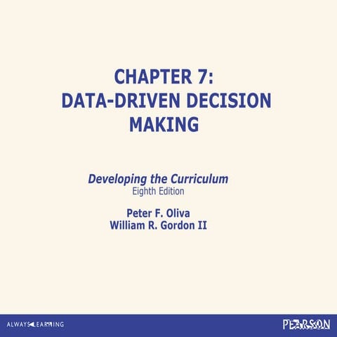 Developing the curriculum chapter 7