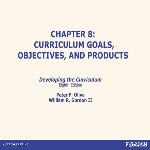 Developing the curriculum chapter 8