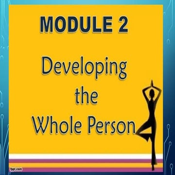 Personal Development Developing The Whole Person Pptx