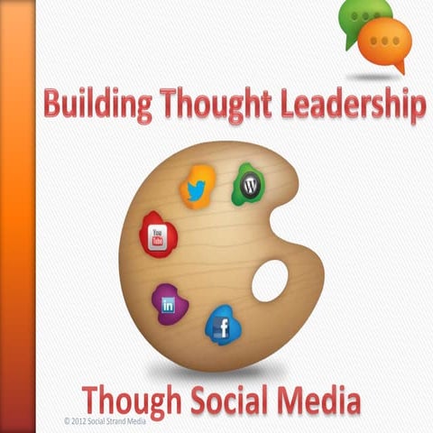 Developing thought leadership through social media channels