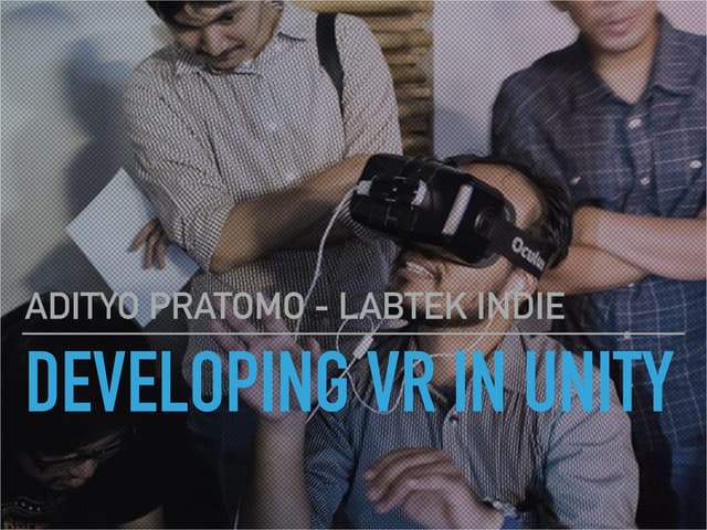 Developing VR in Unity