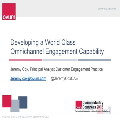 Developing a world class omnichannel customer experience