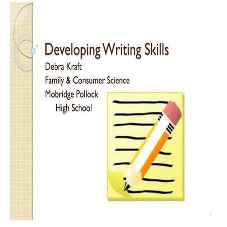 Developing Writing Skills
