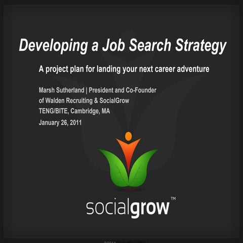 Developing your job search strategy
