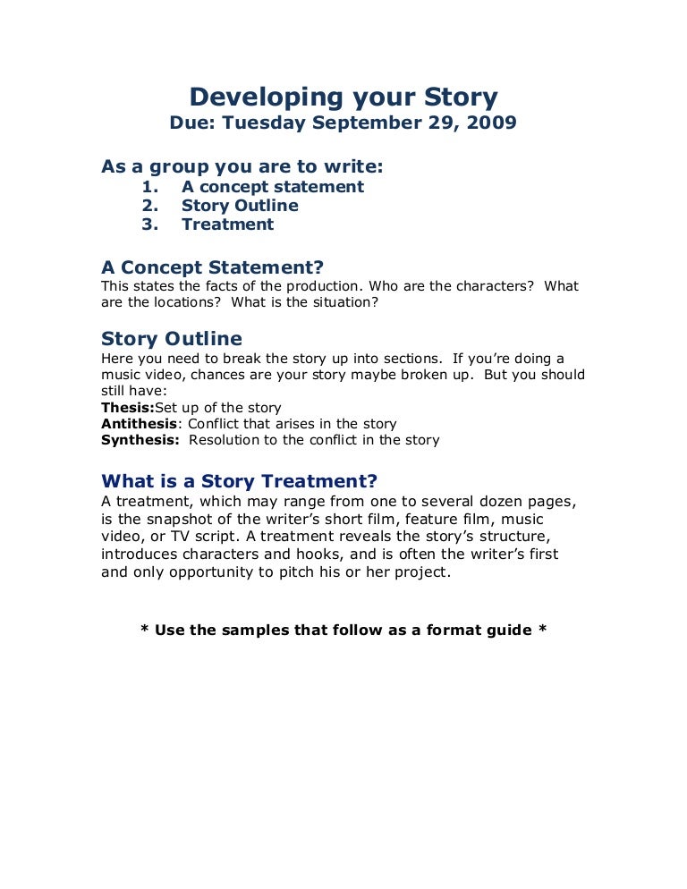 Developing your story