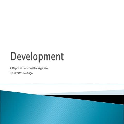 Development - Personnel Management