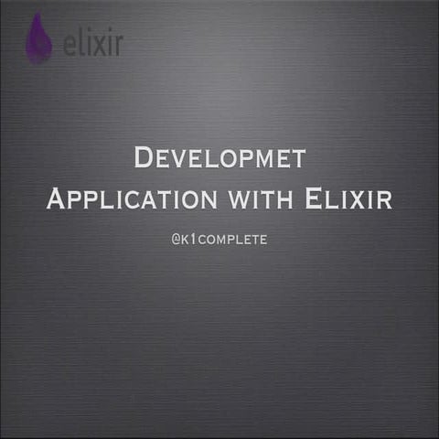 Development app-with-elixir
