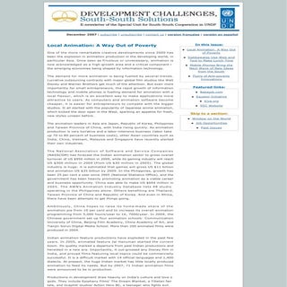 Development Challenges, South-South...