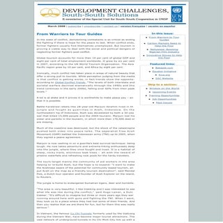 Development Challenges, South-South...