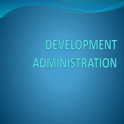 Development administration