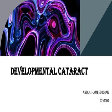 Congenital cataract | PPTX