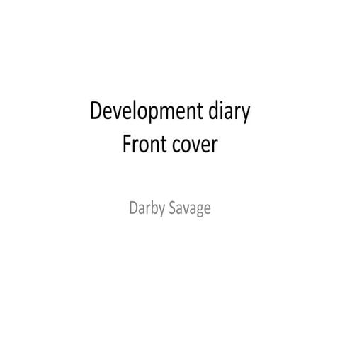 Developmental diary