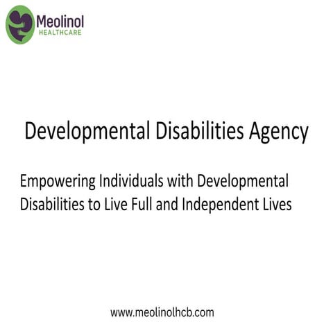 Developmental Disabilities Agency – Empowering Lives with Specialized ...