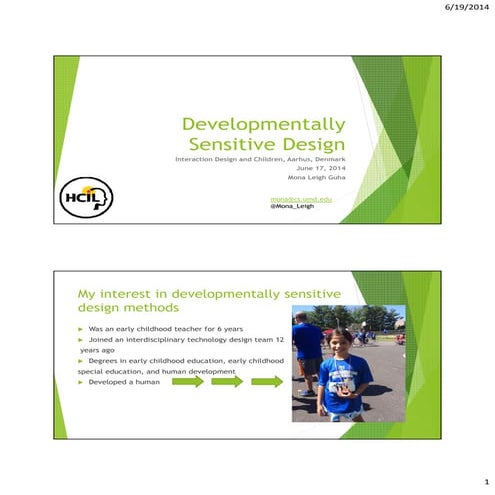 Developmentally Sensitive Design Methods