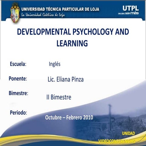 Developmental Psychology 2do Bimestre