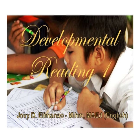 Developmental reading 1