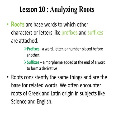 Developmental reading 1 lesson 10
