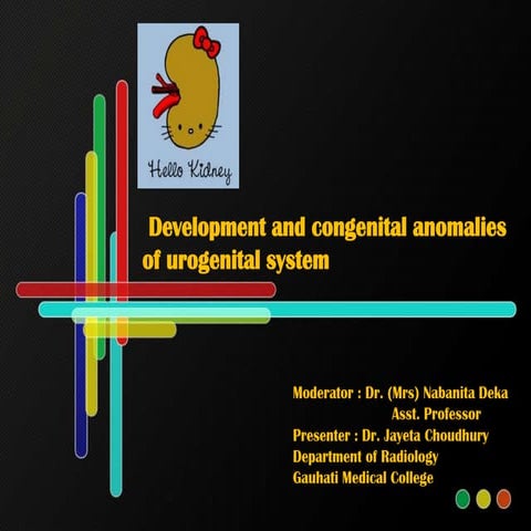 Development and congenital anomalies of urogenital system