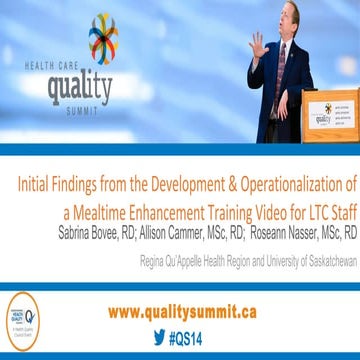 The Development and Operationalization of a Mealtime Enhancement Training Video for Long-Term-Care Homes