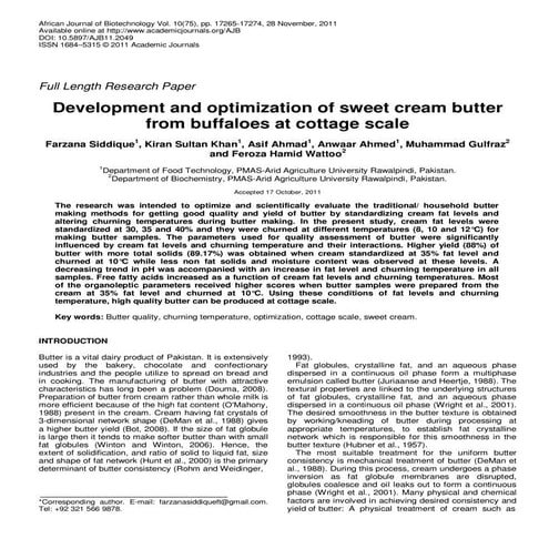 Butter Analysis | PPTX