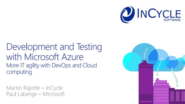 IT Agility Model - Supercharge your development and test activities with Micr...