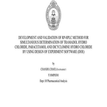 Development and validation of rp hplc method for simultaneous