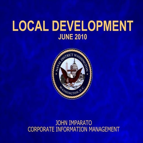 10 JUN 10 Local Community Development Update | PPT