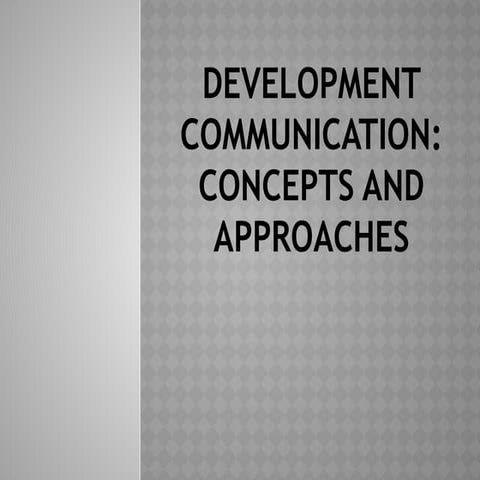 DEvelopment communication | PPTX