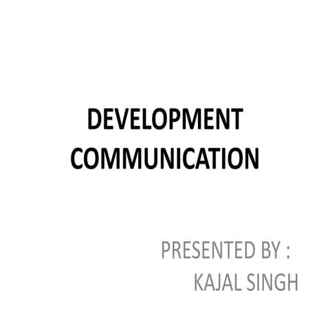 Development communication