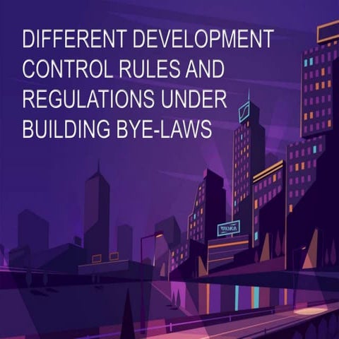 Development control rules and regulation