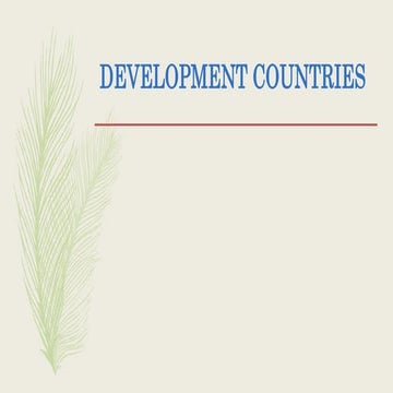 Development countries | PPTX