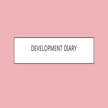 Development diary